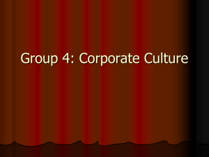 Group 4: Corporate Culture