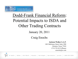 Dodd-Frank Financial Reform