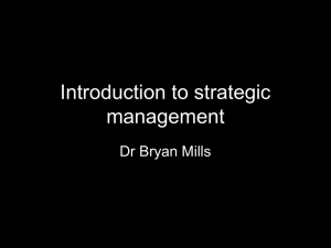 Introduction to strategic management accounting