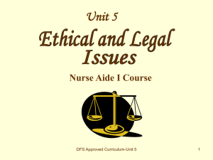 Legal Issues - healthsci2008