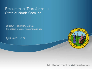 NCDOA Power Point Template - NC Department of Administration
