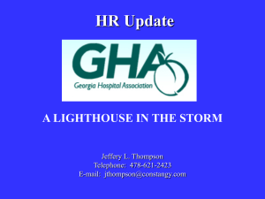 HR Law Update (Jeff Thompson)
