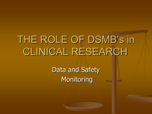The Role of DSMBs in Clinical Research