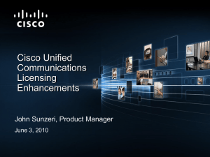 Cisco User Connect Licensing