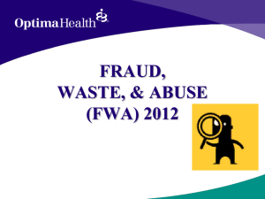 Fraud, Waste, and Abuse (FWA)