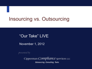 Insourcing vs. Outsourcing Debate
