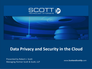 Data Privacy and Security in the Cloud