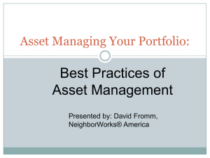 Best Practices of Asset Management – NeighborWorks
