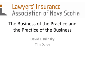 The Business of the Practice and the Practice of the Business