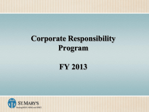 Corporate Responsibility Program