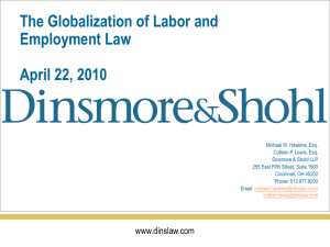The Globalization of Labor and Employment Law