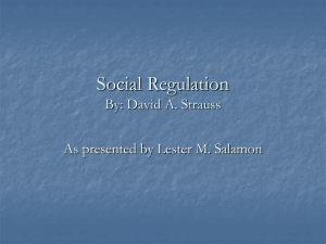 Social Regulation