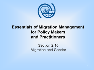 V2-9-Migration and Gender - International Organization for