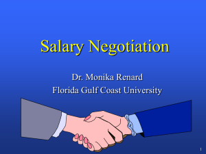 Salary Negotiation - Florida Gulf Coast University