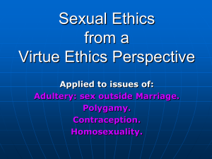 Virtue Ethics and Sexuality