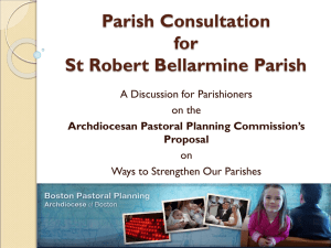 Parish Consultations - Saint Robert Bellarmine Parish