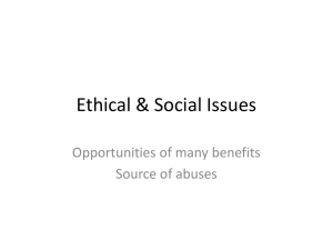 Ethical & Social Issues