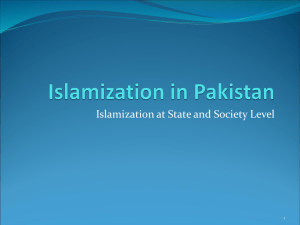 Islamization in pakistan