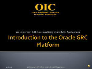R12 Oracle General Ledger configuration Practices