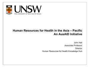 Human Resources - Public Health Association of Australia