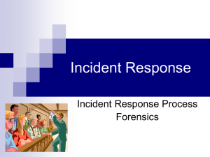 Incident Response - Computer Science