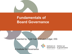 Final Board Governance Slide Presentation May 1 13