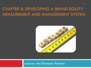 brand equity - Shahed Rahman`s Page