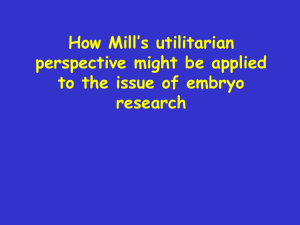 Mills ethics and embryo research show