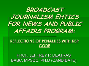 Journalism Ethics in News Sources