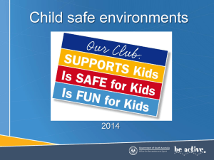 Child Safe - Office for Recreation and Sport