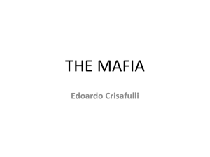 Lecture on the Mafia
