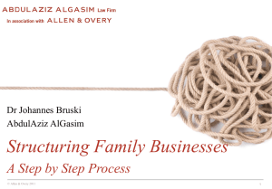 AO - Structuring A Family Business