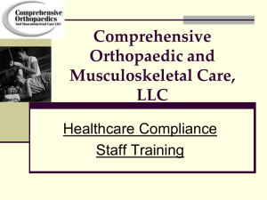Protected health information - Comprehensive Orthopaedics and