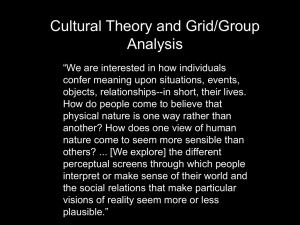 Culture Bias and Cultural Theory