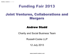 Joint ventures, collaboration and mergers
