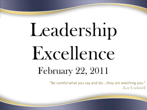 Leadership Excellence - Smoky Hill Education Service Center