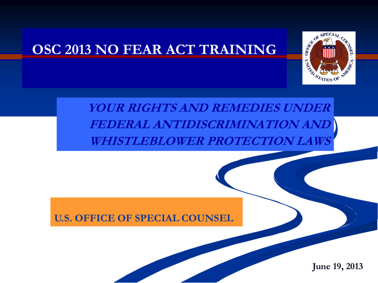 What Is The Purpose Of No Fear Act