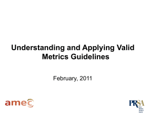 Understanding and Applying new Valid Metrics