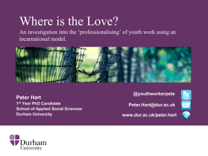 Where is the love? - Durham University