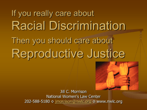 Reproductive Justice and Racial Discrimination