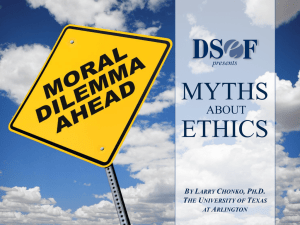 Myths about Business Ethics