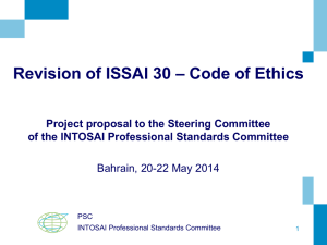 project proposal ISSAI 30