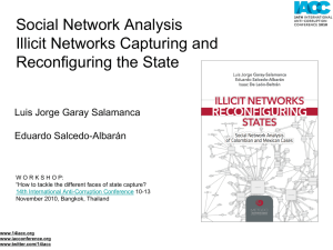 Social Network Analysis Illicit Networks Capturing and