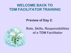 Team Decision Making for Facilitators: Training Day 2