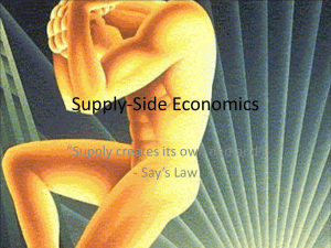 Supply-Side Economics Notes