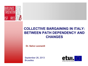 Collective bargaining in Italy