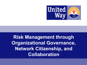 Risk Management through Organizational Governance, Network