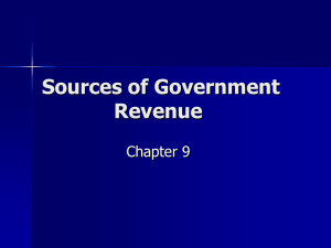 Sources of Government Revenue