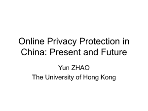 Dr. Zhao Yun - The University of Hong Kong