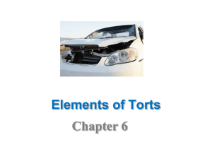 Business & Law of Torts- Chapter 6